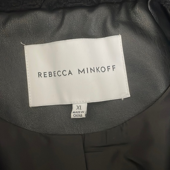 Rebecca Minkoff Black Sherpa Jacket XL worn once - Picture 3 of 4